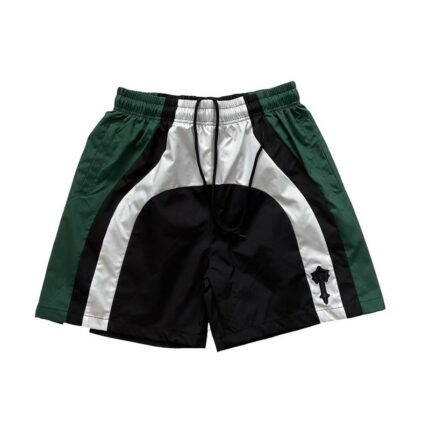 Trapstar Hyperdrive Panel Shorts Black Green