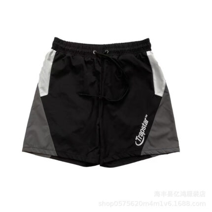 Trapstar Panelled Swim Shorts Black Grey