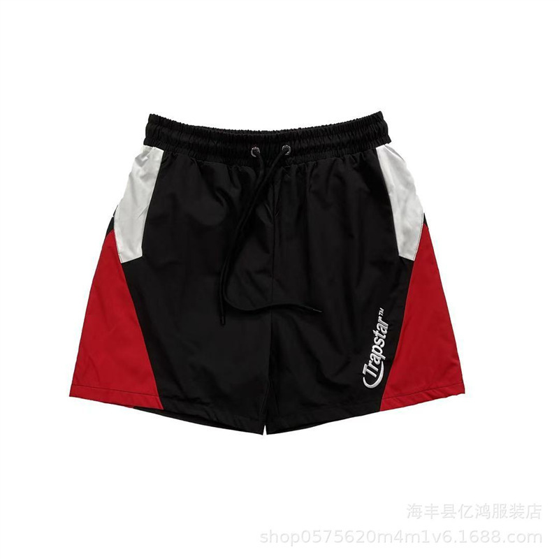 Trapstar-Panelled-Swim-Shorts-Black-Red Trapstar Panelled Swim Shorts Black Red